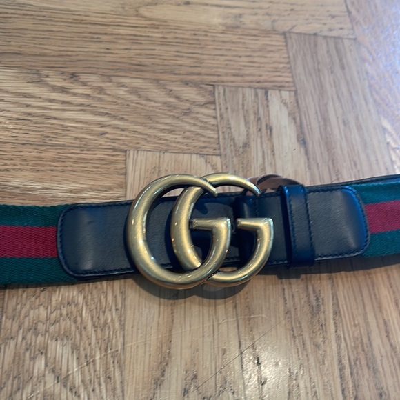 Authentic Double G Web belt in Men’s size 90 - Picture 2 of 4
